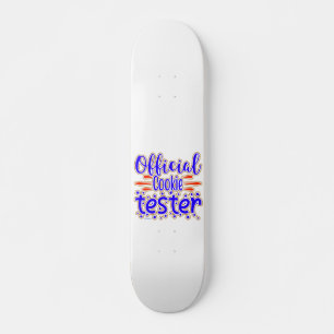 OFFICIËLE COOKIE TESTER grappig cadeau voor cookie Skateboard