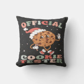 Officiële cookie tester retro kussen (Voorkant)