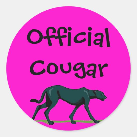 Officiële Cougar Sticker (Voorkant)