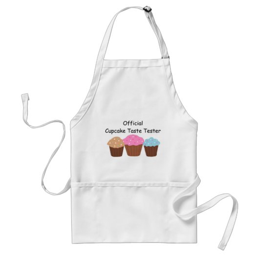 Officiële Cupcake Smaaktester Standaard Schort (Voorkant)