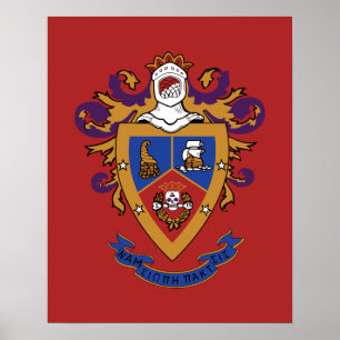 Officiële Delta Sigma Pi-wapen Poster