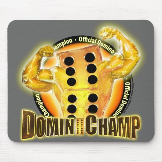 Officiële Domino Champion Mousepad Muismat (Voorkant)
