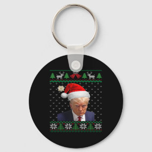 Officiële Donald Trump-Mok schoot Lelijke Kerst Sleutelhanger