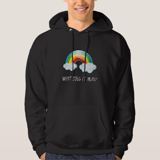 OFFICIËLE dubbele regenboog wat betekent het? Hood Hoodie (Voorkant)