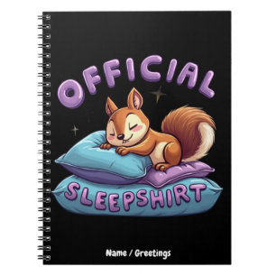 Officiële Eekhoorn Slaap Schattig & Grappig Slapen Notitieboek