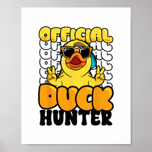 Officiële Eendenjager Grappige Rubber Eendje Jacht Poster