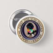 Officiële eerste Dog Bo Button (Voorkant /achterkant)