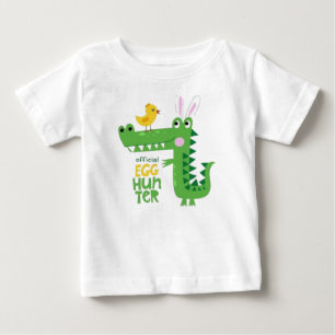 Officiële Ei Jager Schattige Dinosaur Baby T-shirt