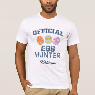 Officiële Eierjager Aangepaste Naam Pasen Heren T-shirt