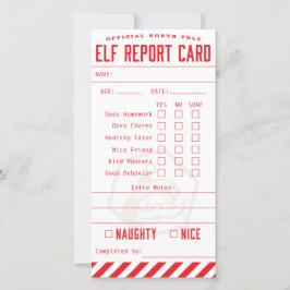 Officiële Elf Rapportcijfers Bedankkaart