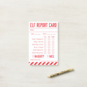 Officiële Elf Report Card Mini Post-it® Notes (Op bureau)