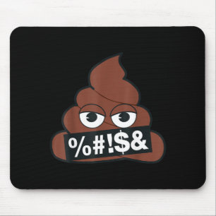 Officiële Emoji Poep Gecensureerde Gele Glimlach G Muismat