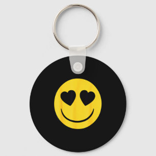 Officiële Emoji Retro Hart Ogen Gele Glimlach Gezi Sleutelhanger