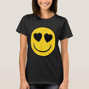 Officiële Emoji Retro Hart Ogen Gele Glimlach Gezi T-shirt