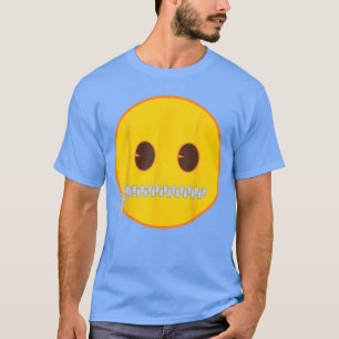 Officiële Emoji Ritssluiting Mond Gele Glimlach Ge T-shirt