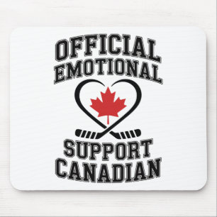 Officiële emotionele steun Canadese hockeyspeler Muismat