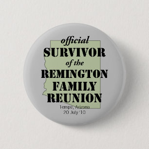 Officiële Familie Reunion Survivor - Arizona Green Ronde Button 5,7 Cm