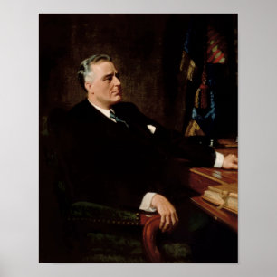 Officiële FDR-portret Poster