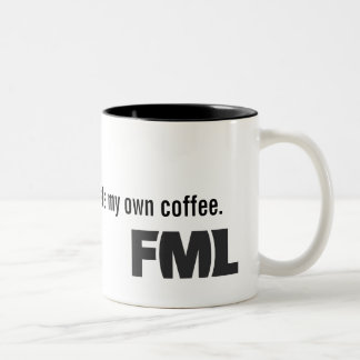 Officiële FML Mok: Homemade Tweekleurige Koffiemok