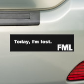 Officiële FML sticker: Verloren Bumpersticker (Op auto)