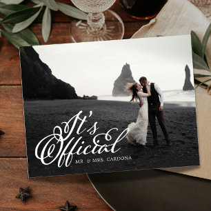 Officiële foto van Elopement Aankondigingskaart