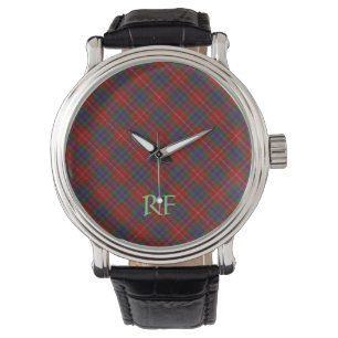 Officiële Fraser Tartan met monogram / naam Horloge