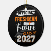 Officiële Freshman Future Class 2027 Eerste dag va Keramisch Ornament (Links)