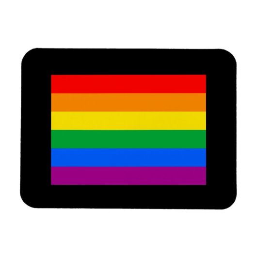 OFFICIËLE GAY PRIDE VLAG MAGNEET (Horizontaal)