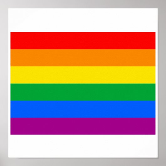 OFFICIËLE GAY PRIDE VLAG POSTER (Voorkant)