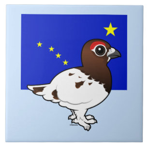 Officiële geboorteplaats van Alaska: Willow Ptarmi Tegeltje