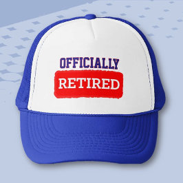 Officiële gepensioneerde! Ze zullen er trots op zi Trucker Pet