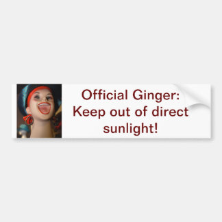 Officiële Ginger bumpersticker