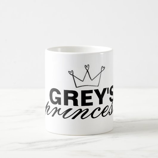 Officiële grijze Princesa-Mok Koffiemok (Center)