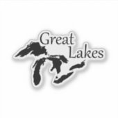 Officiële Grote Meren-Stickers Sticker (Voorkant)