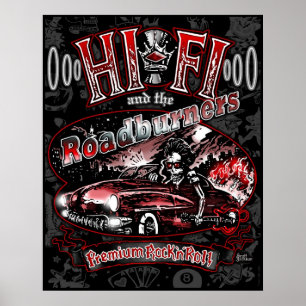 Officiële "HI FI & THE ROADBURNERS" Poster