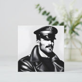 Officiële Iconische LGBTQ Gay Leather Daddy Biker  (Staand voorkant)