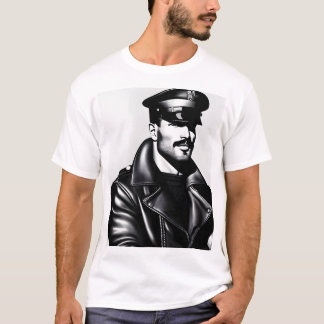 Officiële Iconische LGBTQ Gay Leather Daddy Biker  T-shirt