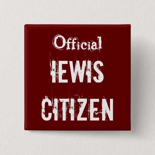 Officiële IEWIS Citizen Vierkante Button 5,1 Cm (Voorkant)