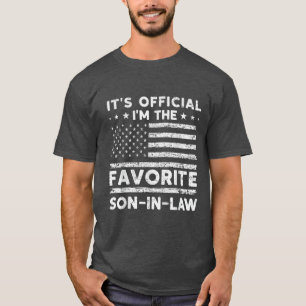Officiële ik ben de favoriete schoonzoon t-shirt