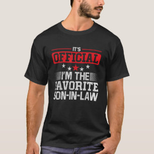 Officiële ik ben de favoriete schoonzoon t-shirt