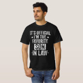 Officiële ik ben de favoriete schoonzoon t-shirt (Voorkant volledig)
