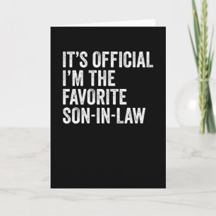 Officiële ik ben de favoriete zoon in de wet kaart
