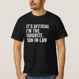 Officiële ik ben de favoriete zoon in de wet t-shirt