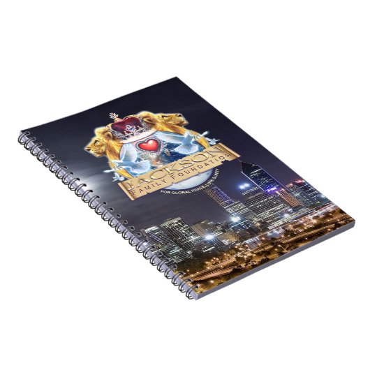 Officiële Jackson Family Crest Notebook Notitieboek (Rechterzijde)