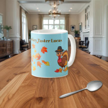 Officiële kalkkleurtester Lucas Thanksgiving-mok