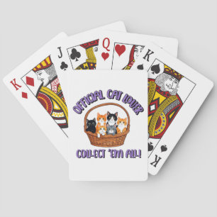 Officiële kattenliefhebber – Verzamel ‘Em All Pokerkaarten