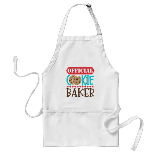 Officiële kerst van Cookie Baker Standaard Schort (Voorkant)