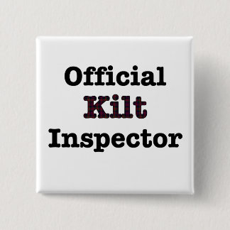 Officiële Kilt Inspecteur Vierkante Button 5,1 Cm