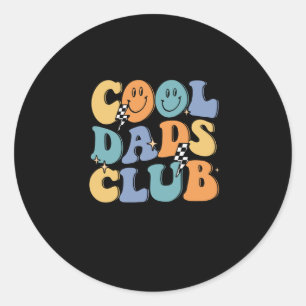 Officiële lid Cool Dads Club Funny Dad's Father's Ronde Sticker