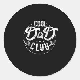 Officiële lid Cool Dads Club Vaderdag Dad Ronde Sticker